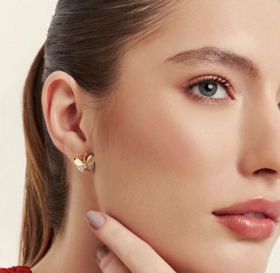 Brinco Borboleta Dourado