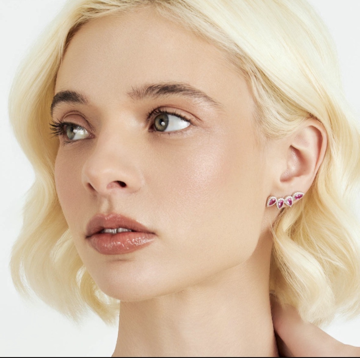 Brinco Ear Cuff Rosa