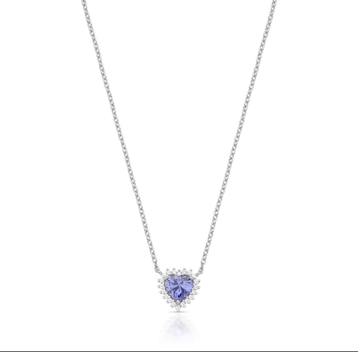 Colar Coração Rodinada Azul - foto 2