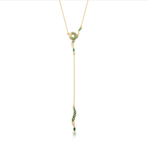 Colar Dourado Cobra Verde - foto 2