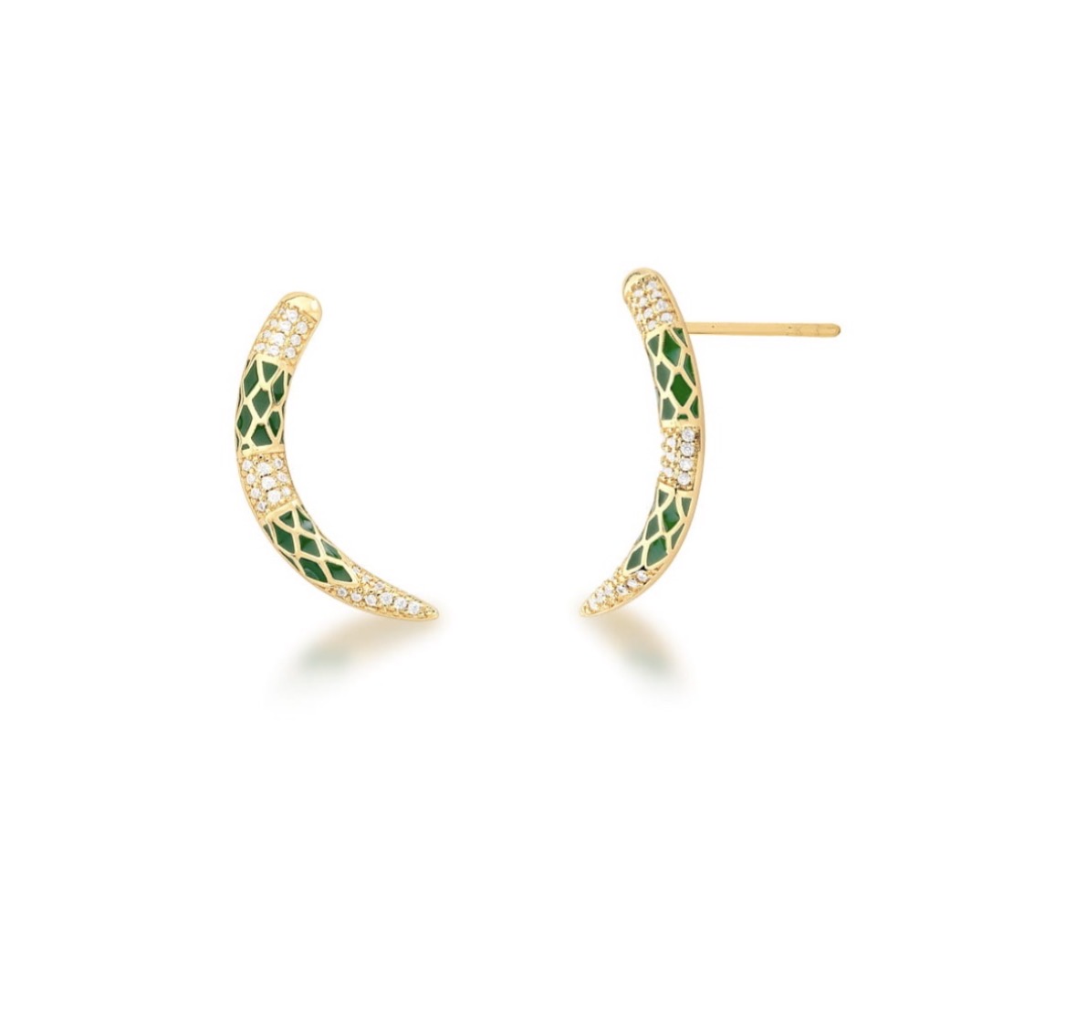 Brinco Cobra Com Esmeralda - foto 2